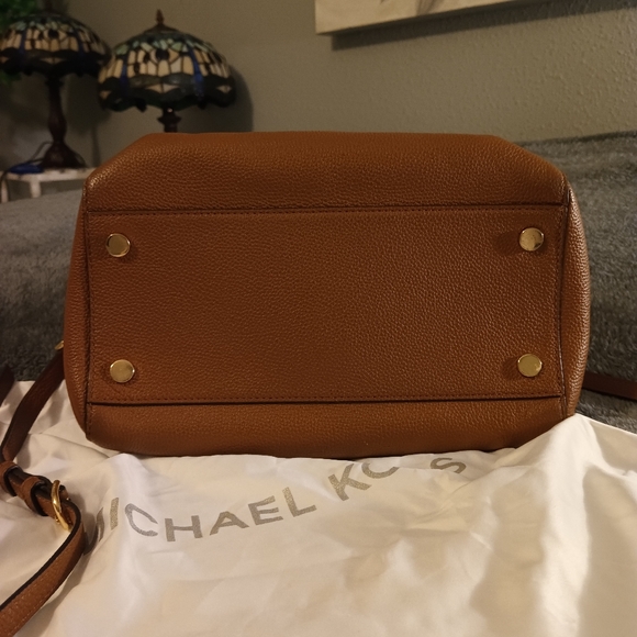 Michael Kors Brown/Tan Leather Satchel - Picture 9 of 13